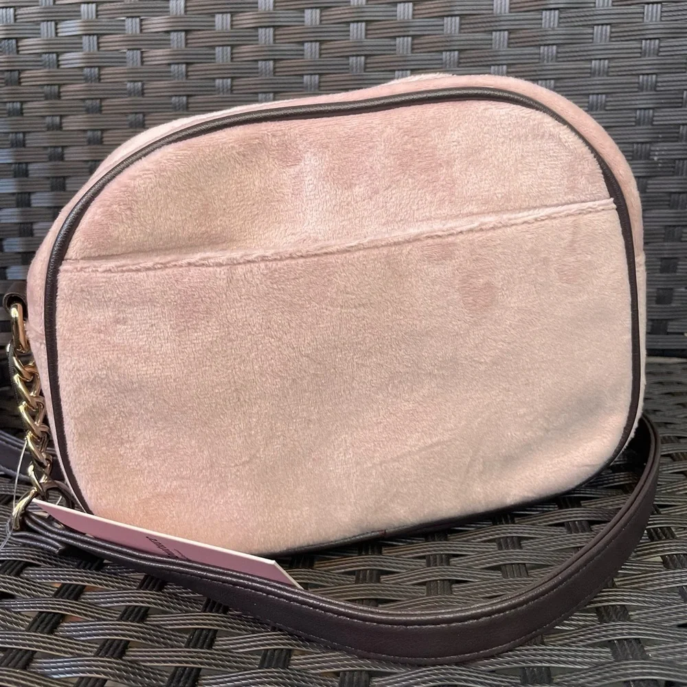 JUICY COUTURE BAG,Juicy Couture Pink Plush Crossbody Bag